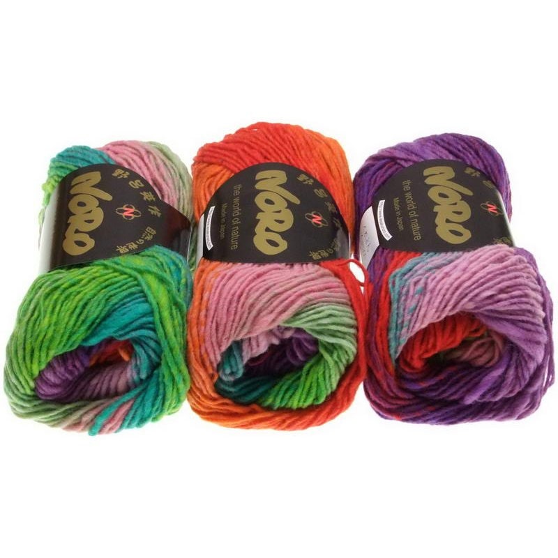 3 x 50g balls Noro Kureyon Wool Knitting Yarn 319