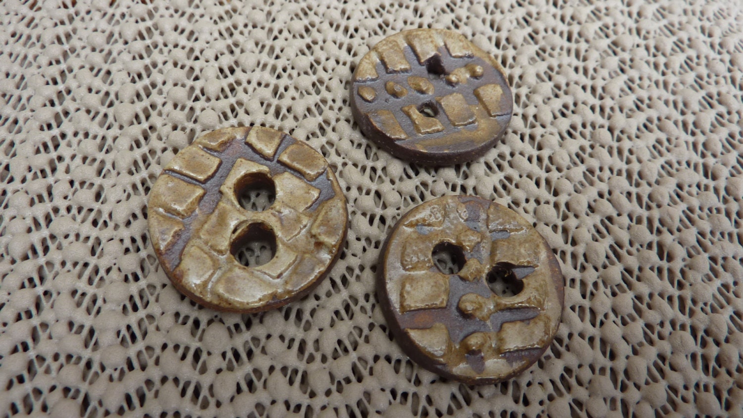 Handmade Pottery Buttons