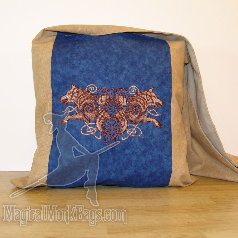 Nordic Majesty Wolves Magical Monk Bag LAST ONE