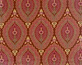 Red Imperial Paisley Rainpuk, raincoat kuspuk for women and girls