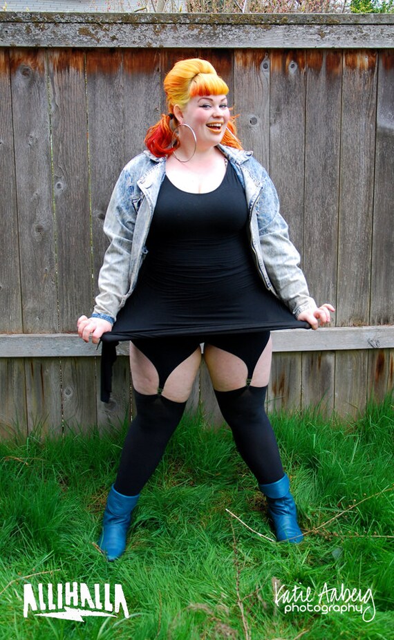 Black Garter Shorts