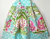 Teja Knot Dress Sizes 6-12 month, 12-18 months 2t, 3t, 4t, and 5