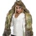 Owl Half Vest with oversized Hood