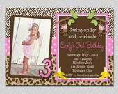 Monkey Birthday Invitation Monkey Birthday Party Invitation Printable Il_170x135