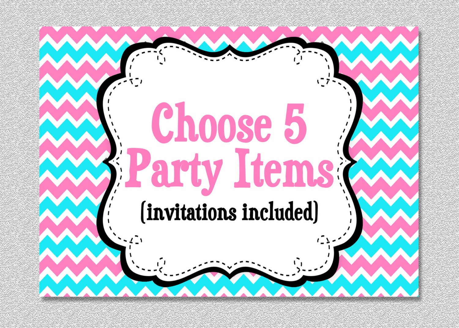 Party Package - Custom Party Package Choose any 5 items Il_170x135