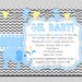 Elephant Chevron Baby Shower Invitation Elephant Baby Shower Invitation Printable
