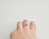 Pebble Ring in Sterling Silver & Bronze - Modern Minimalist Jewelry perfect for Stacking