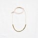 Minimal Cord Necklace - gold / silver tubes strung along a nylon cord necklace - minimal everyday jewellery