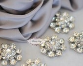 Rhinestone Button - 10pcs Rhinestone Crystal Button - Rhinestone Button - Metal Button  - Rhinestone Flatback Embellishments