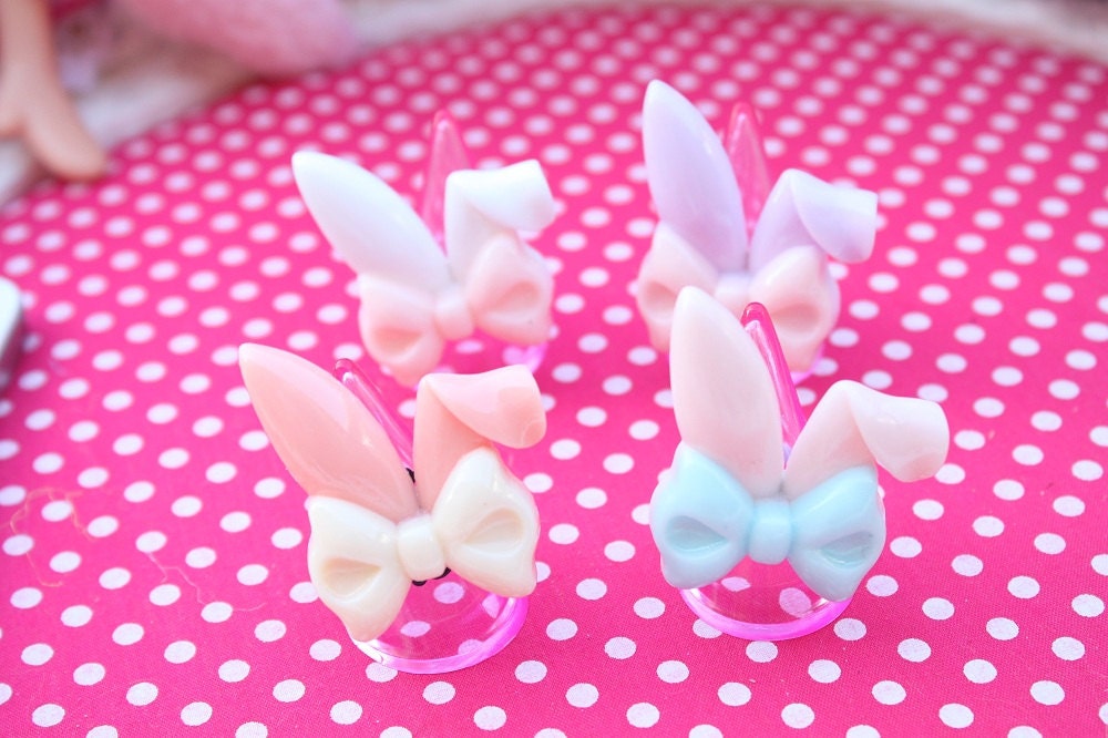 Kawaii Bunny Ear Ring Pick One