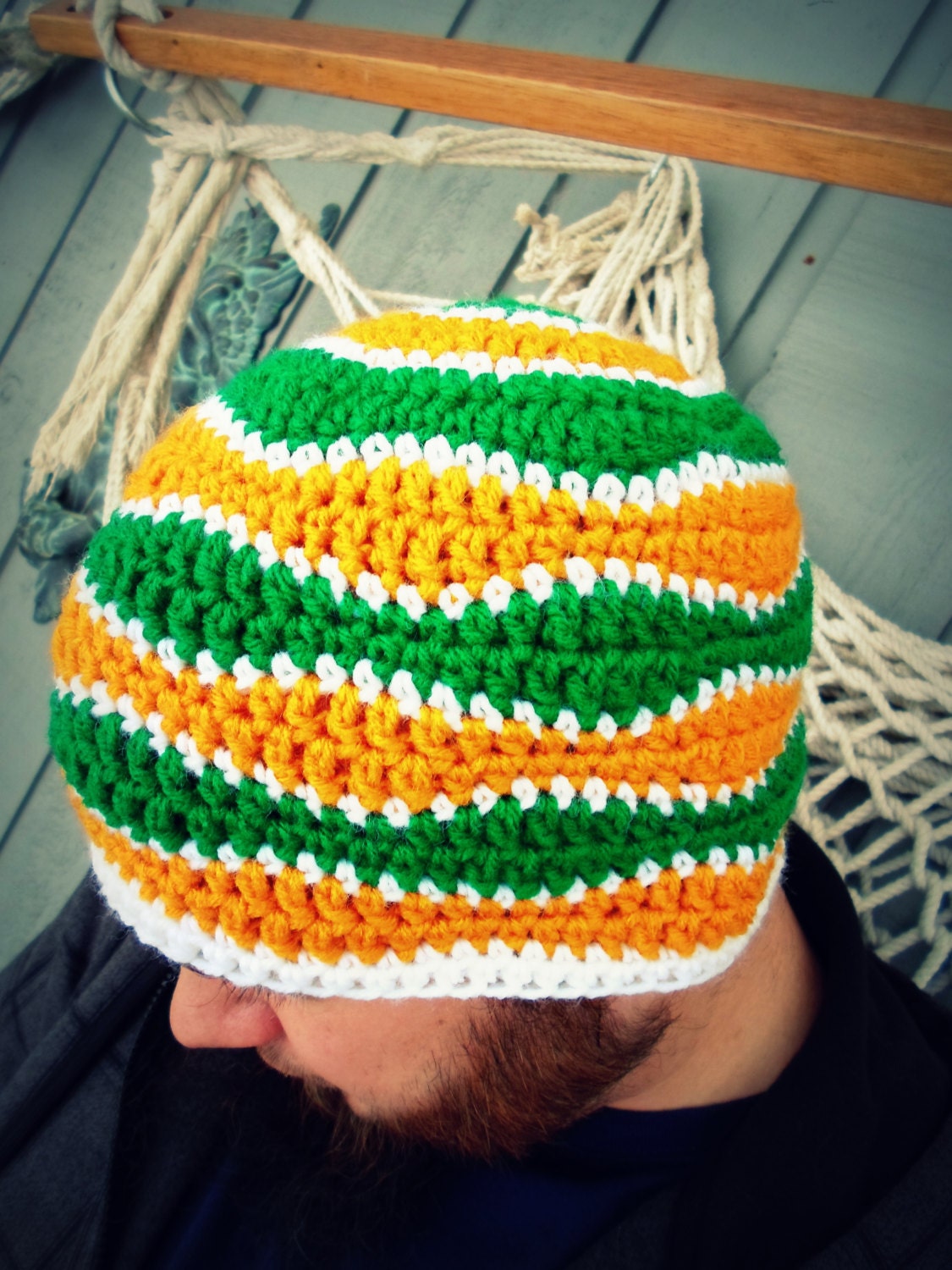 Green Bay Packer Brain Waves Beanie