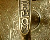 Solid Brass SHALOM Nutcracker Dish from Israel