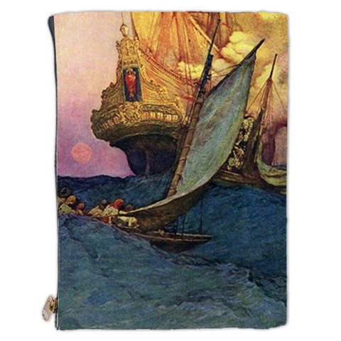This bag will not ship until June 30th, Travel Art Bag, Art bag, XXL Cosmetic Makeup Bag, The Galleon