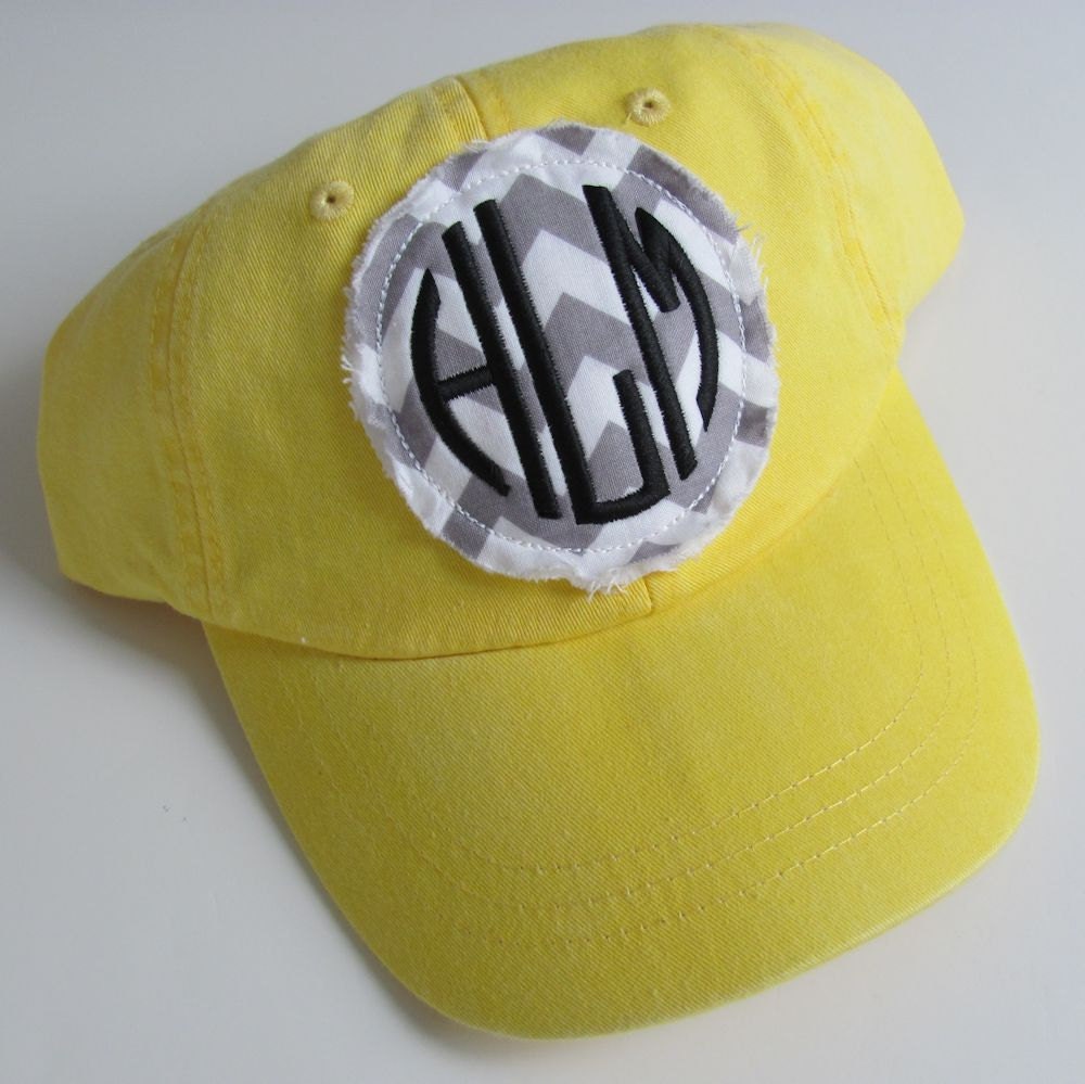 Monogrammed Baseball Cap Personalized Hat Bridesmaid Birthday Gift