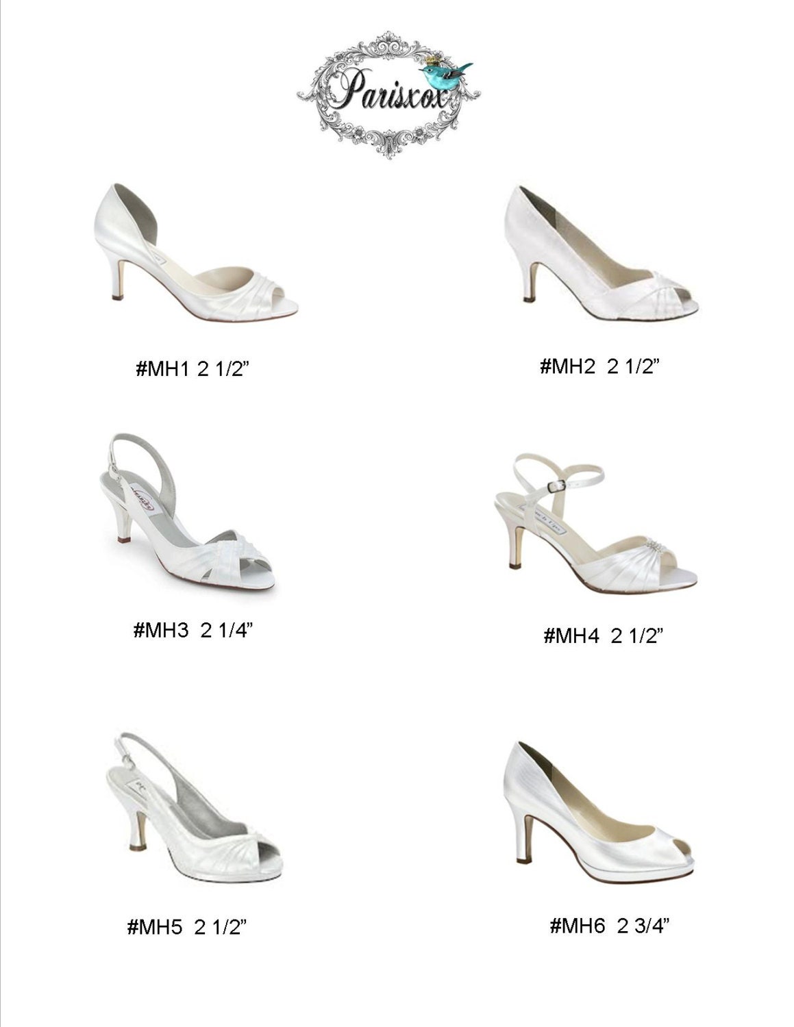Medium Heels Custom Wedding Shoes