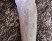 Viking Raven Deer Antler Pendant