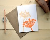 Queen Anne's Lace in Peach and Orange