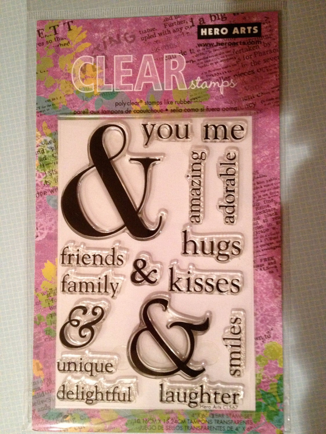 Hero Arts Clear stamp set you & me
