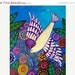 50%  OFF SALE - 11x14 Bird Art - White Dove Art print poster painting