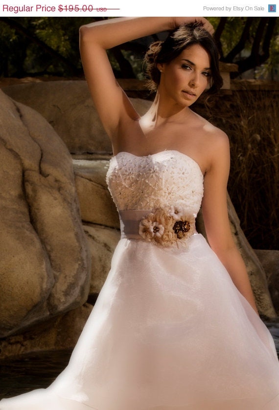 20% OFF CUST0M Bridal Sash with Crystals, Pearls and Satin Flowers MADE To Order
