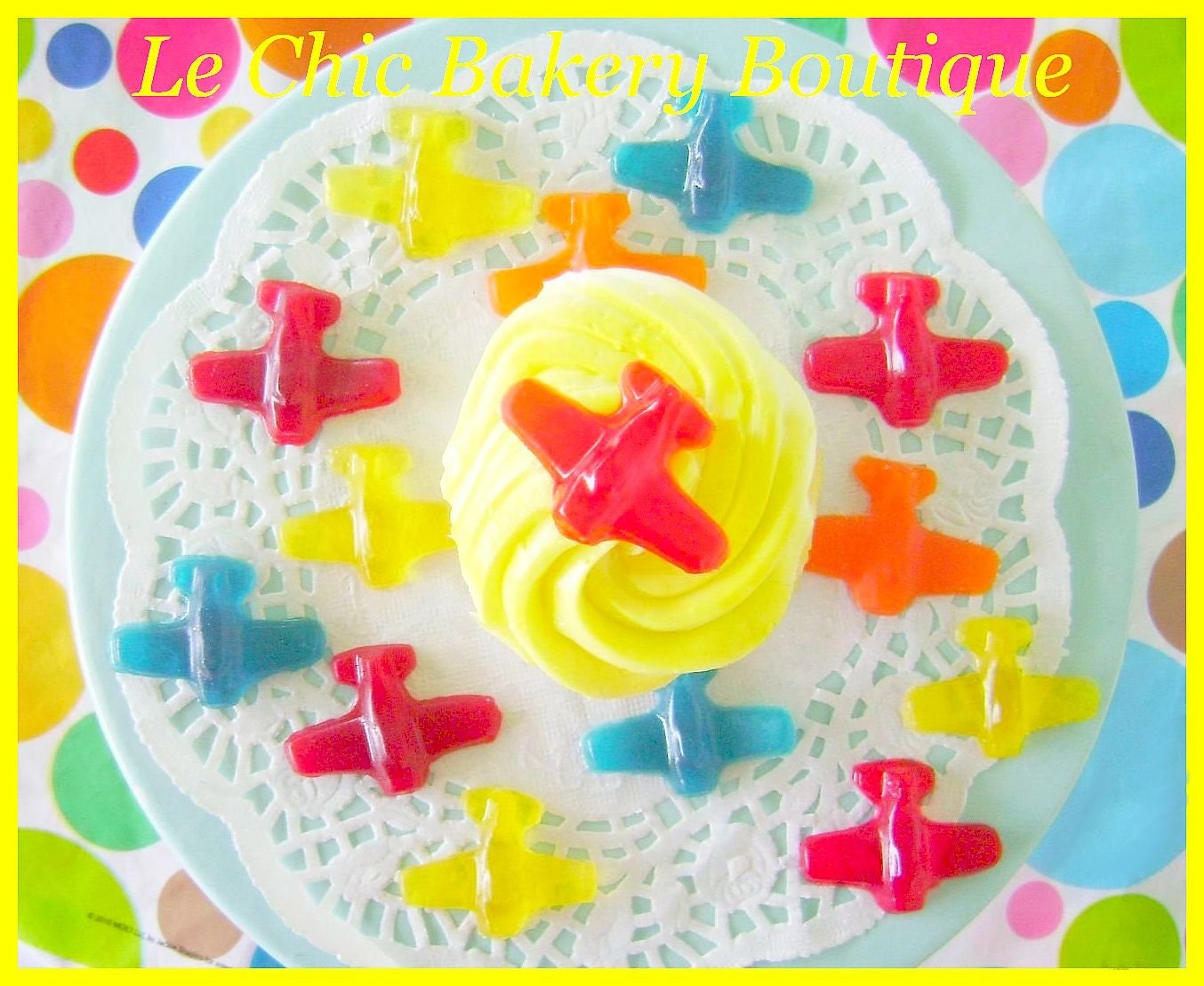 Airplane Gummies Gummy Plane Candy Cupcake Toppers Gourmet Variety of Flavors and Colors to Choose From