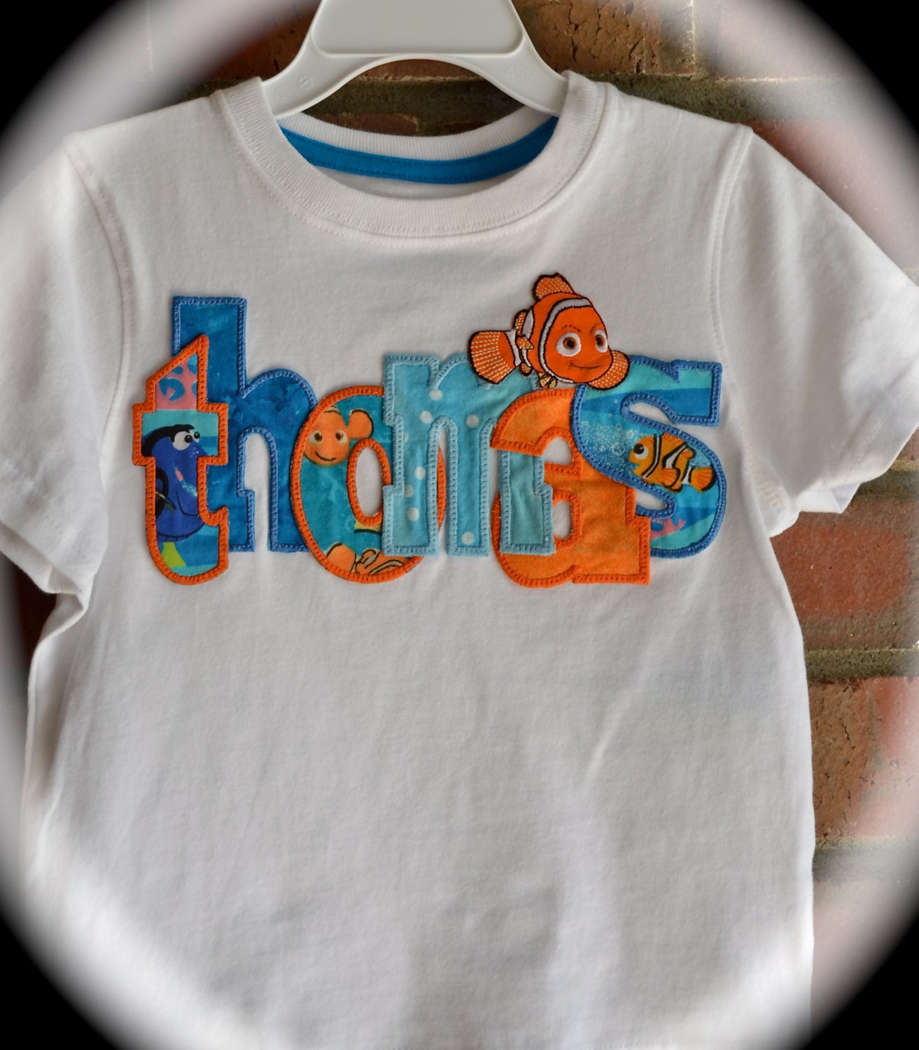 Custom Boutique Summer Disney Vacation FINDING NEMO Dad Mens Customized personalized applique name Shirt