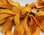10 yard 5/8 inch (8) Gold (STOCK COLOR)  foldover elastic trim FOE Bella twist ties diapers