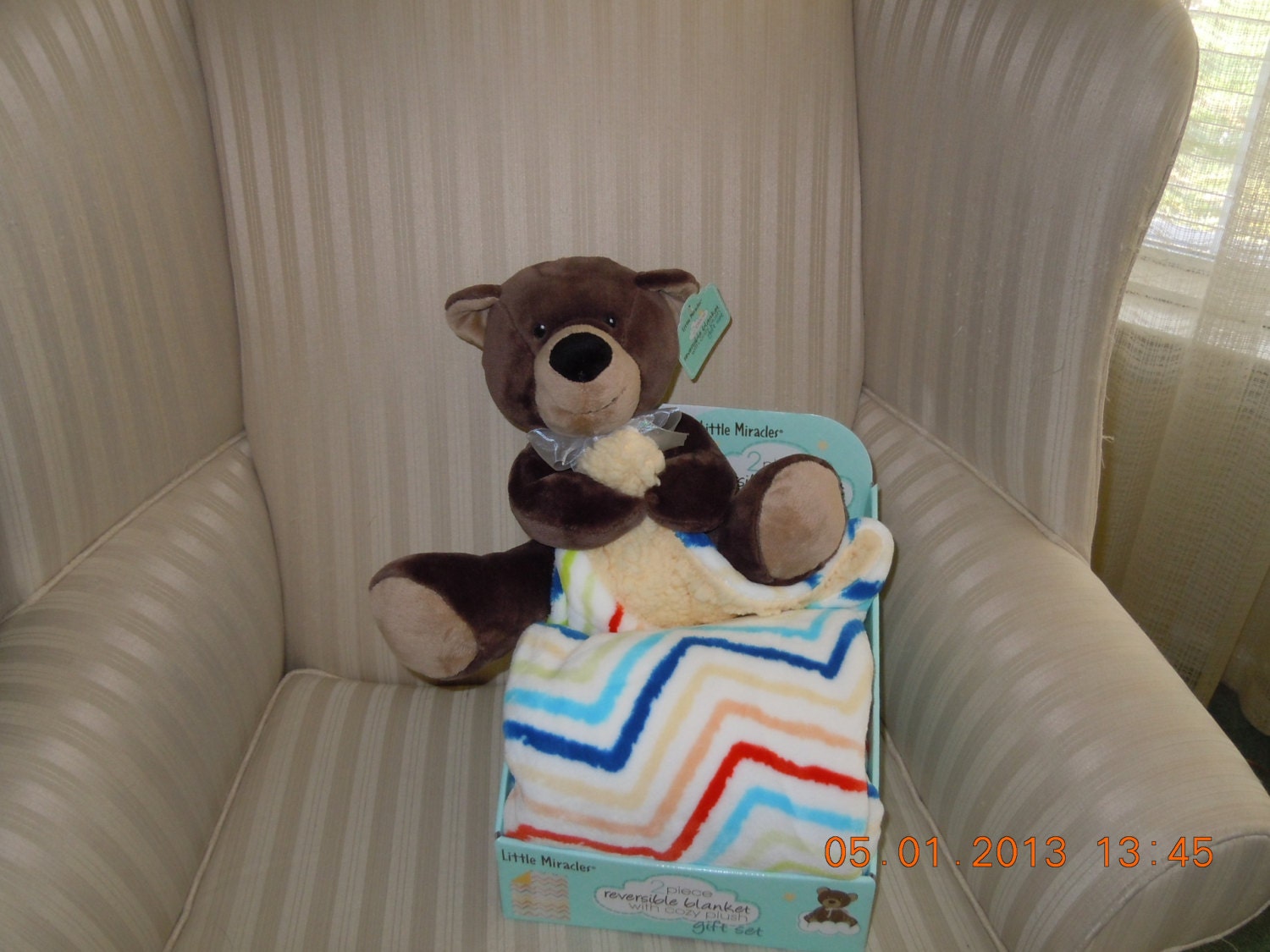 Baby Blanket with teddy bear