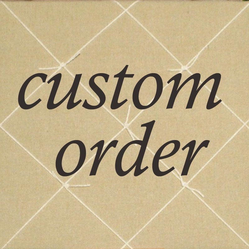 Custom order for Dena - Framed Magnet Memo Board, brown frame with natural burlap