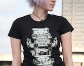 pig totem black woman t-shirt