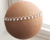 The Aurora- Rhinestone Pearl Tie-Back Crown Tiara Headband Newborn Child