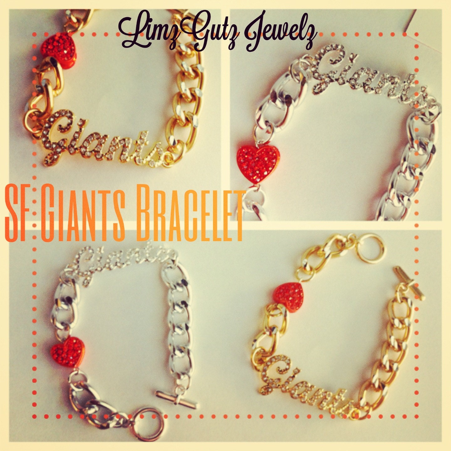 SF Giants Bling Bracelet