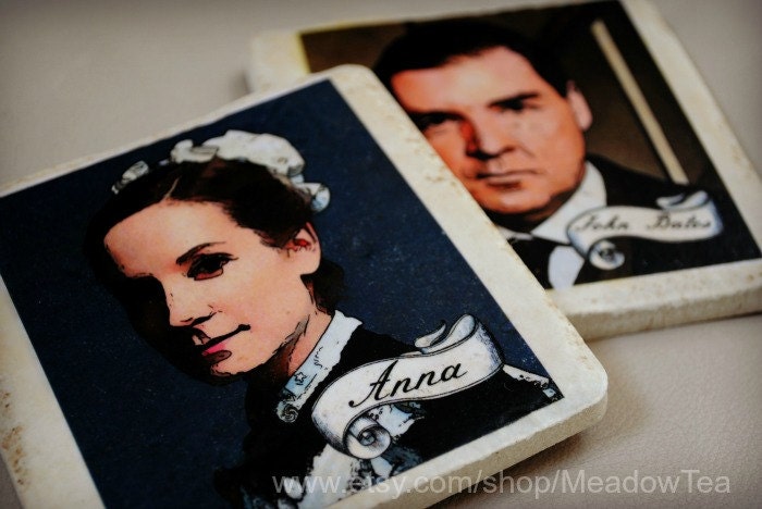 Downton Abbey coasters set of 4