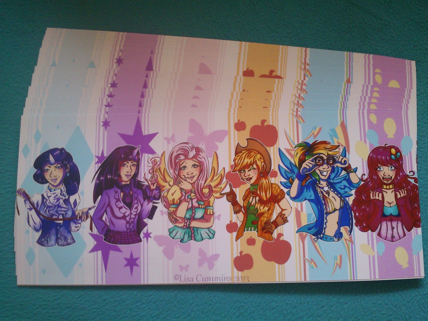 MLP: FIM Mane 6 Panoramic Print