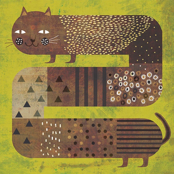 Cat and the grass