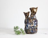 vintage handmade pottery pitcher