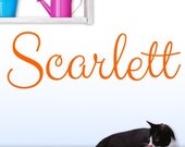 Custom Name Decal: Teens, Girls, Toddler, Baby, Nursery, bedroom, Scarlett