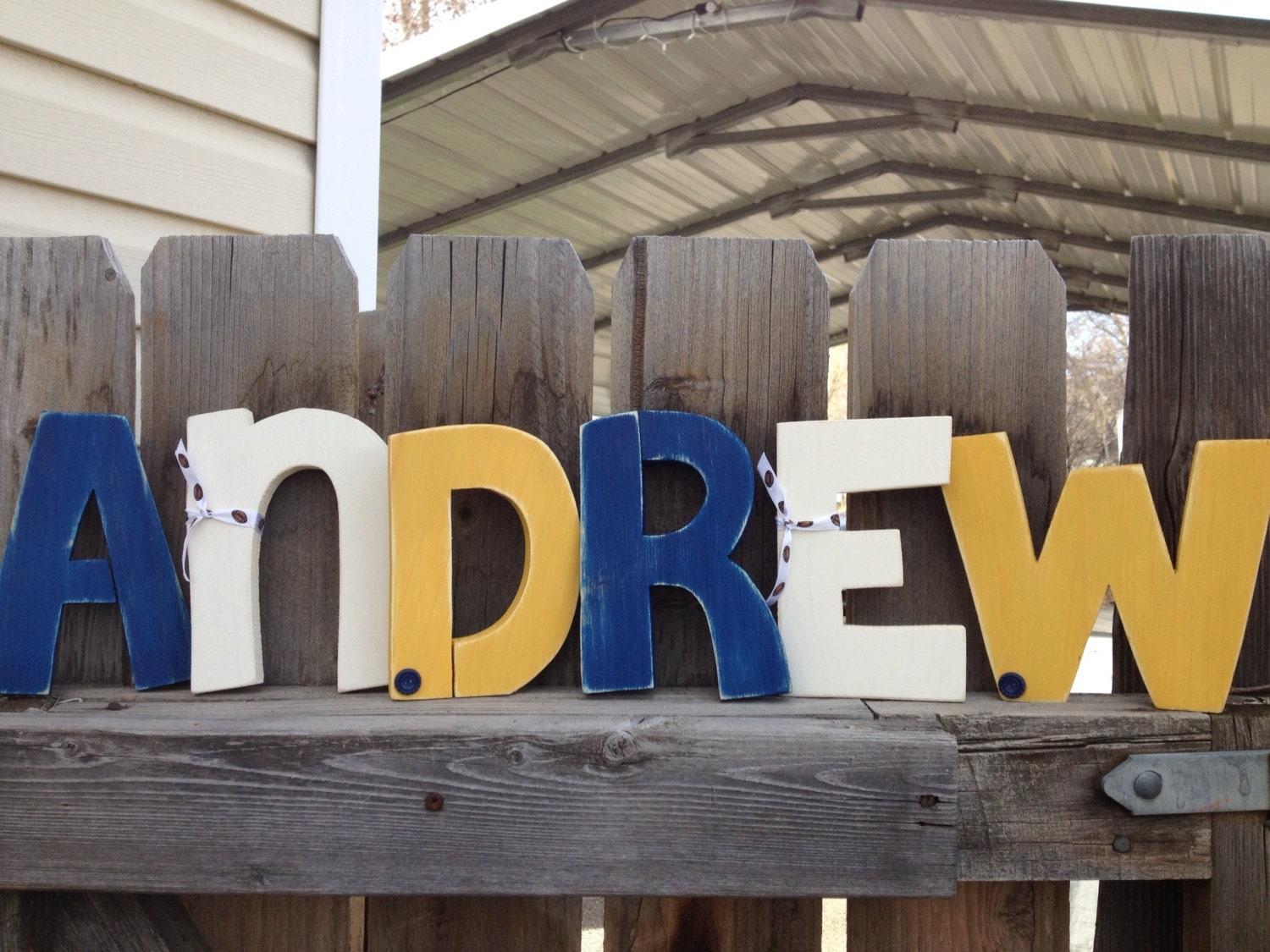 Custom Wood Letter Set--6 letters
