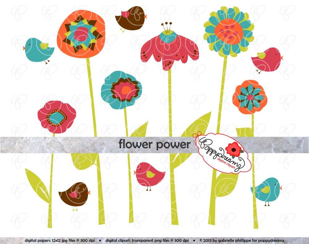 flower power clipart - photo #48