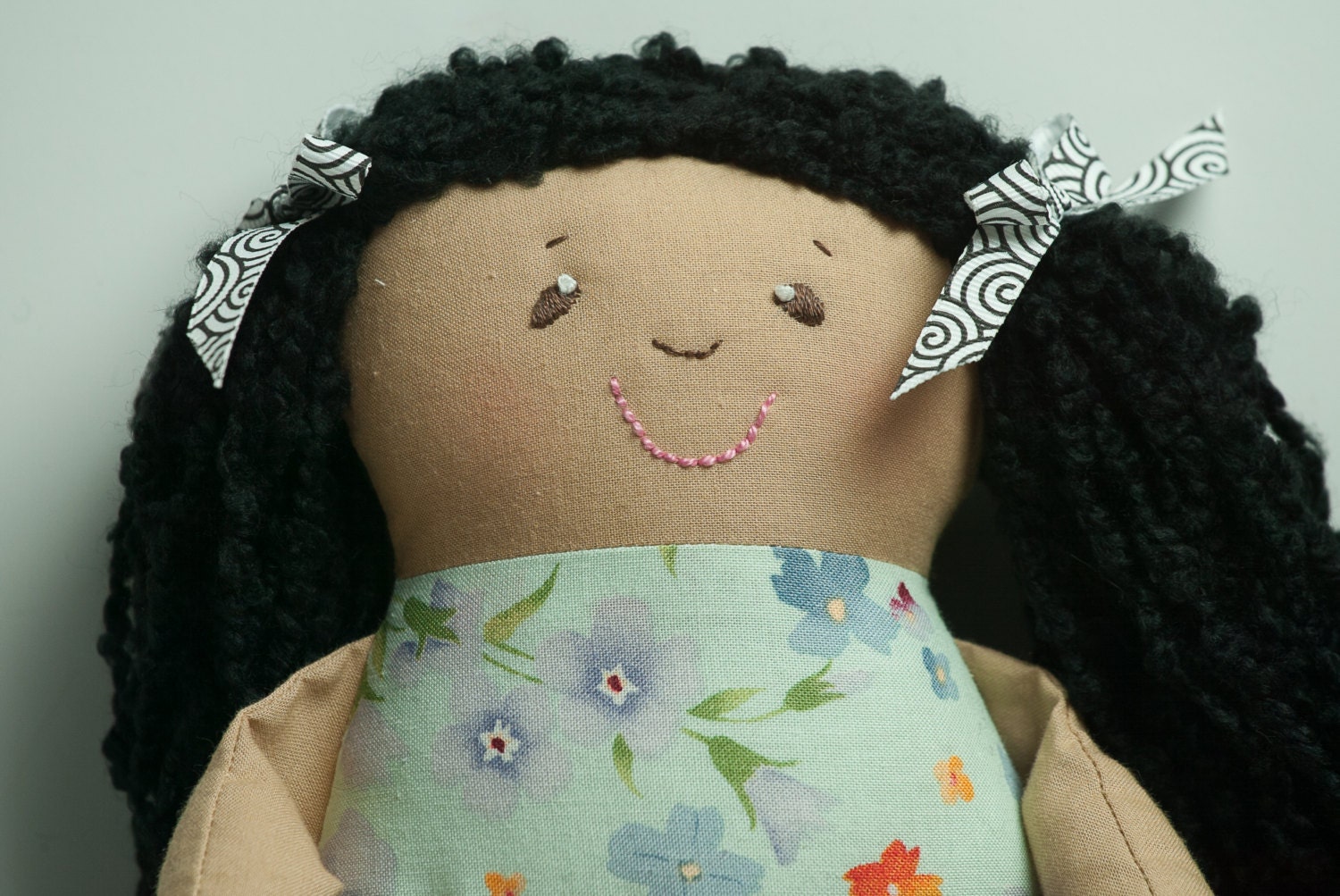 Baby Doll with embroideried face