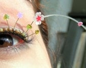 Cherry Blossom Eyelash Jewelry - false eyelashes with spring flowers