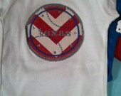 Texas Rangers Chevron baseball onesie for boys or girls