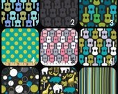Changing Table Pad Cover in Michael Miller Fabrics - Groovy Guitars, Play Stripe, Hoopla, Zoology by Mommy Moxie in Etsy