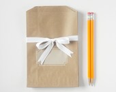 Kraft Label Bitty Bags (set of 10)