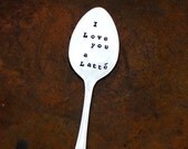 I Love You a Latte - Upcycled Vintage ESPRESSO Spoon