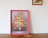 Vintage Framed Floral Print