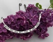 steel and silver necklace