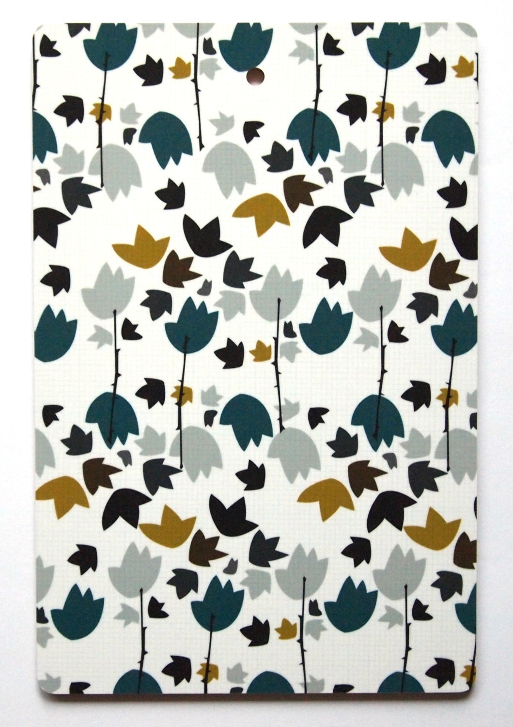 autumn flowers chopping board