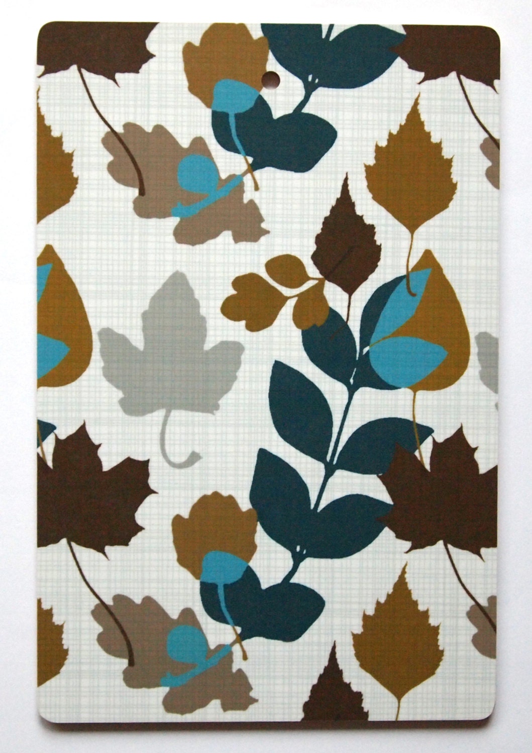 autumn leaves chopping board