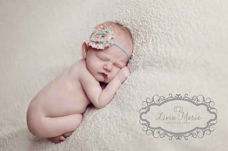 Vintage Floral Shabby Chic Rose Headband - Infant Headband - Newborn Headband - Children's Headband